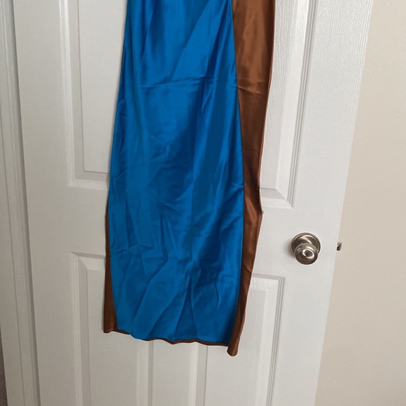 Diane Von Furstenburg DVF 100% silk colourblock dress size 4 - Picture 6 of 7